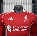 Liverpool Home Player Jersey 2025/26 - Long Sleeve
