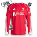Liverpool Home Player Jersey 2025/26 - Long Sleeve